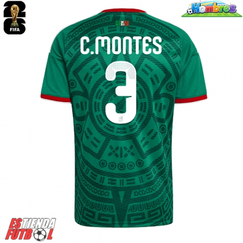México Cesar Montes #3 Primera Equipación Mundial 2026 Manga Corta